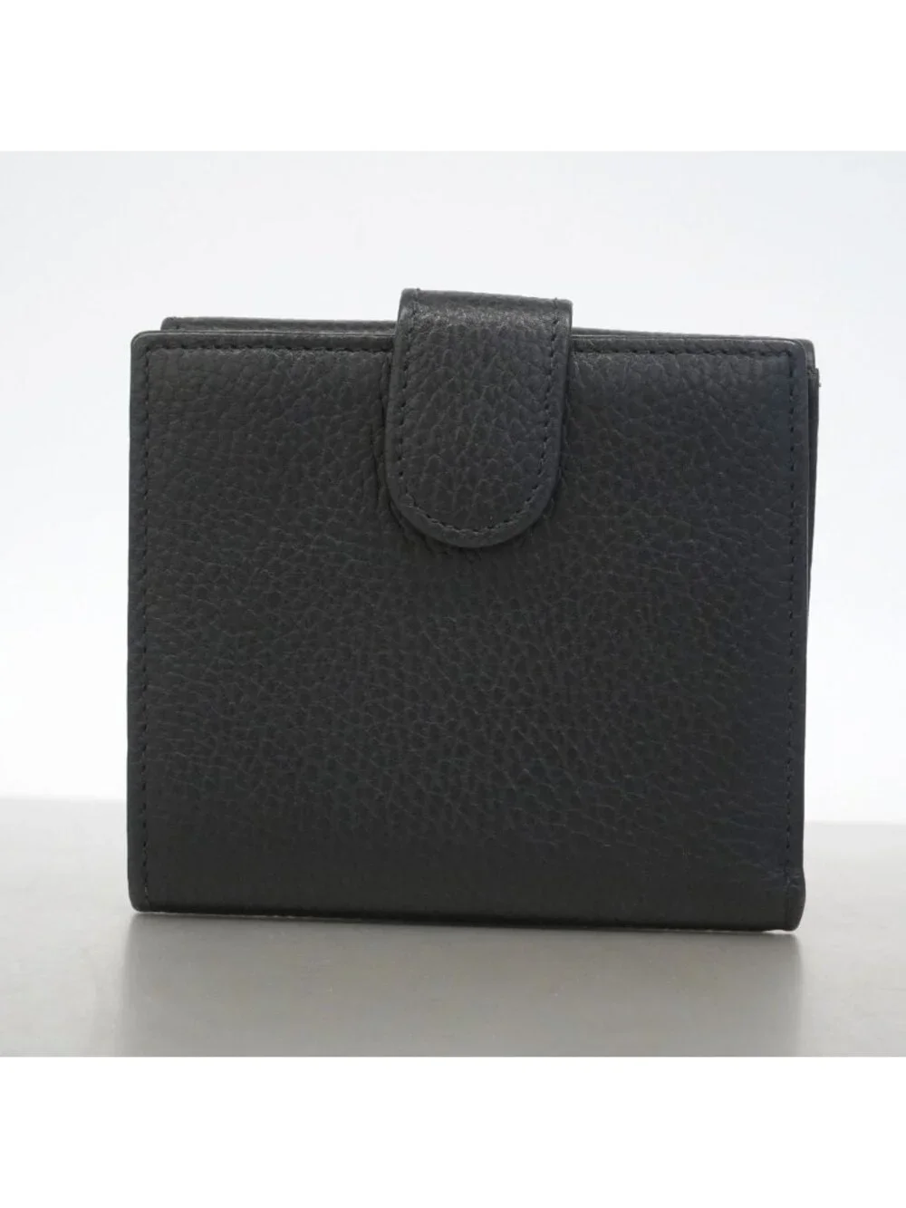 Gucci Wallet Interlocking G Leather Black Gold